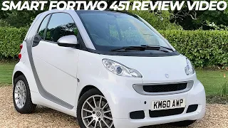 Used 2010 Smart Fortwo 451 1.0 Passion MHD Auto Review For Sale by Small Cars Direct, Hampshire