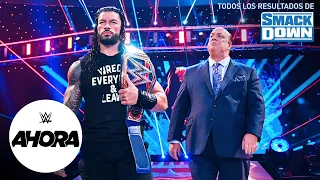 REVIVE SmackDown en 7 minutos: WWE Ahora, Sep 18, 2020