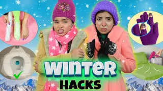 6 Life Saving Lazy Winter Hacks | Rich Girl vs Normal Beauty | Anaysa