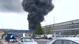 Ogromny pożar odpadów w Siemianowicach Śląskich 10.05.2024