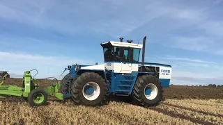 Big Ford Tractors Ploughing All Sound V8 Diesels