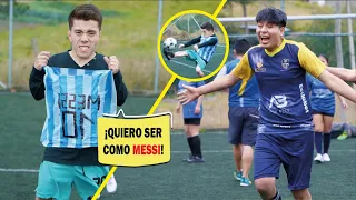 Su SUEÑO siempre fue ser como MESSI y ganar un MUNDIAL