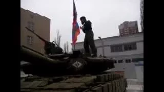 Донецк, танк рашистов, январь 2015