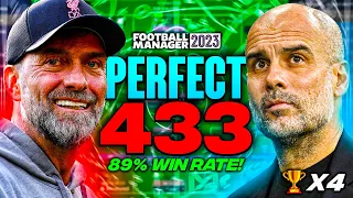 Pep X Klopp's PERFECT 4-3-3 FM23 Tactics! (89% Win Rate) | Football Manager 2023 Tactics