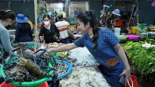 Market show, Yummy sour shrimp soup recipe / Big shrimp cooking