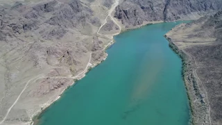 Ili River flight Tamgaly Tas 30th of July / Полет над Или в районе Тамгалы Тас