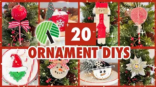 20 DIY Holiday Ornaments! Quick & Easy Christmas Ornaments l Dollar Tree Christmas 2023