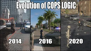 Evolution of COPS LOGIC in WATCH DOGS games (2014-2020)