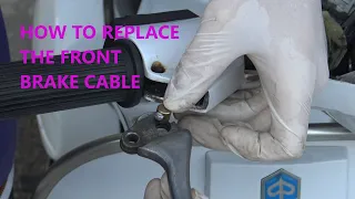 Vespa PX How to replace the front brake cable