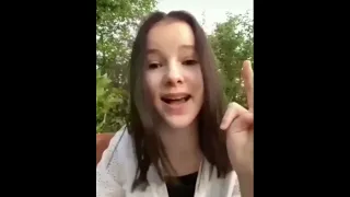 Daneliya Tuleshova TikTok from some years ago from her old account deleted by TikTok