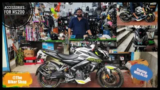 Pulsar NS 200 Modification | All Accessories For NS200 / NS160 / NS125 | The Biker Shop - Siliguri.🔥