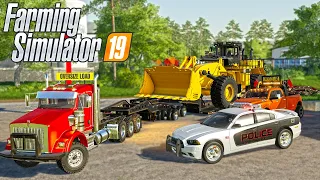 MASSIVE $2,000,000 LOADER HEAVY HAUL (POLICE ESCORT) | (ROLEPLAY) FARMING SIMULATOR 2019