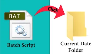 Create folder with Current Date in One Click using Batch Script - Part 1