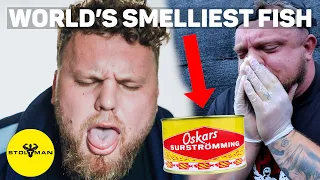 WORLD'S STRONGEST MAN VS WORLD'S SMELLIEST FISH!