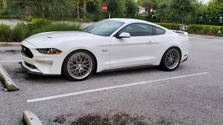 2019 Supercharged mustang gets a burble tune and it damages the exhaust  Proof inside