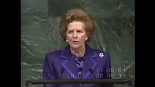 Margaret Thatcher - UN General Assembly Climate Change Speech (1989)