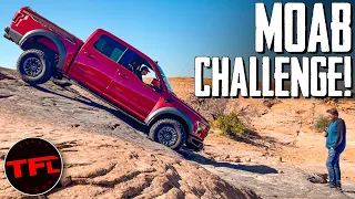 Ford Raptor vs. Ram TRX vs. Jeep Gladiator Sneak Peek: 3 Trucks Take On Moab's Frame Bender!