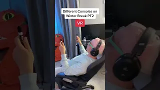 Consoles on winter break PT2 #funny #gaming #comedy #gamer #relatable