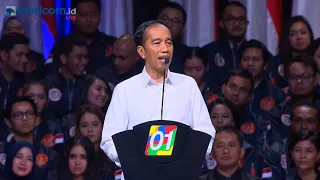 (Versi Lengkap) Pidato Jokowi yang Menggetarkan di Konvensi Rakyat Optimis Indonesia Maju