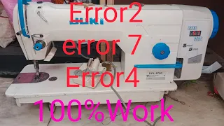 Error 2 .4..7 and Error 7 And Error 4 Juki DDL 8700  China Single Needle Sewing machine
