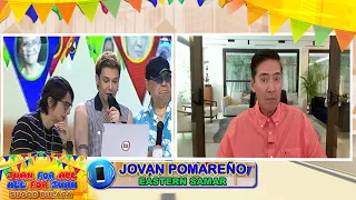 Winner na natuklaw ng ahas, kinumusta ng Dabarkads | Juan For All, All For Juan | March 29, 2023