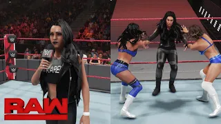 WWE 2K19 RAW NIA JAX & TAMINA VS THE IICONICS, LOSING TEAM ENTERS FIRST IN THE GAUNTLET MATCH AT SG.