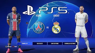 FIFA 21 PS5 PSG - REAL MADRID | MOD Ultimate Difficulty Career Mode HDR Next Gen