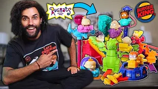 I Bought ALL The VINTAGE NICKELODEON HAPPY MEAL TOYS!! *RARE BUILD-ABLE REPTAR LAND SET!*