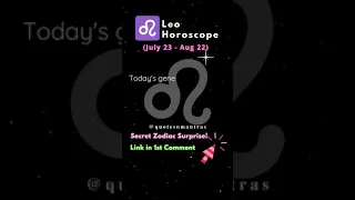 Leo Horoscope Today (22 September 2021) #shorts | Daily Leo Horoscope