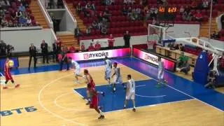 Will Harris DUNK! Unics Kazan-Bisons 12.10.2014