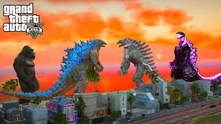 Godzilla and Kong vs Shin Godzilla and Mechagodzilla - GTA 5 Mods