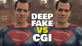 Supermans Moustache Fixed using Deepfakes