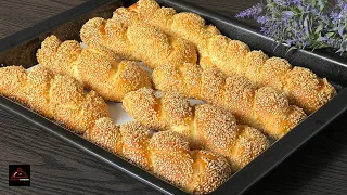 1000 pieces are sold daily in a famous pastry shop. My favourite recipe, soft sesame milk bread