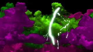 4K Color Changing Thunder Storm Flashing Lightning 11 Hours Background Video Screensaver Wallpaper