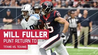 Will Fuller Blasts Off for Punt Return TD! | Titans vs. Texans | NFL