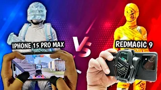 REDMAGIC 9 VS IPHONE 15 PRO MAX ☆ 1V1 CHALLENGE | PUBG MOBILE