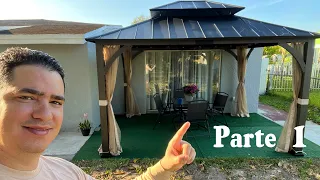 How to ASSEMBLE a METAL GAZEBO: Step by step instructions and useful tips : 2023 : Part 1