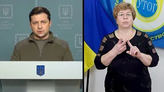 Звернення Президента України на другий ранок масштабної війни (25.02.2022, 9.00)