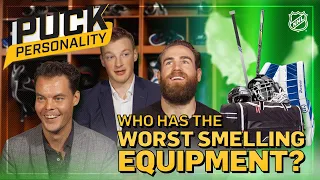 Which teammate has the smelliest equipment? | Puck Personality | NHL