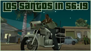 Los Santos in 56:19 (any% no AJS route)