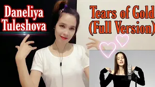 Daneliya Tuleshova | Tears of Gold (full version) Faouzia Cover | REACTION