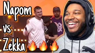 NaPoM 🇺🇸 vs Zekka 🇪🇸 | GBB 21: WORLD LEAGUE | Round of Sixteen (1/8 Final) (BEATBOX REACTION!!)