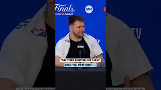 Luka was happy his presser was over 😂