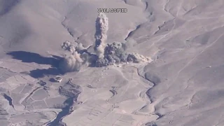 Unclassified: U.S.Airstrike Destroys A Taliban Drug Production Building.