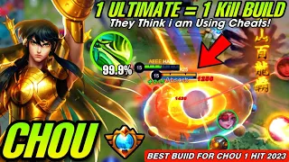 Try This Chou 1 ULTIMATE = 1 KILL BUILD!! | They Think i am Using CHEATS!🔥 ( Best Build 2023! )