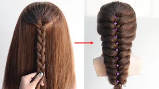 Attractive hairstyle for long hair girls | new unique hairstyle | long hair style