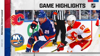 Flames @ Islanders 11/7 | NHL Highlights 2022