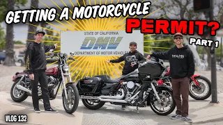 He's Been Riding Illegally? Getting A Motorcycle License | Part 1 - Vlog 132