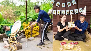 Organized birthday celebration for his disabled brother, Punished the drunk guy - Harvesting Banana