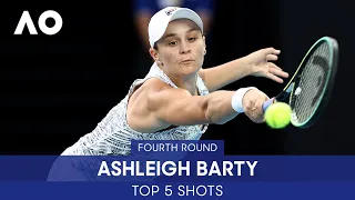 Ashleigh Barty | Top 5 Shots (4R) | Australian Open 2022